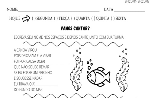 Cantiga e sílabas